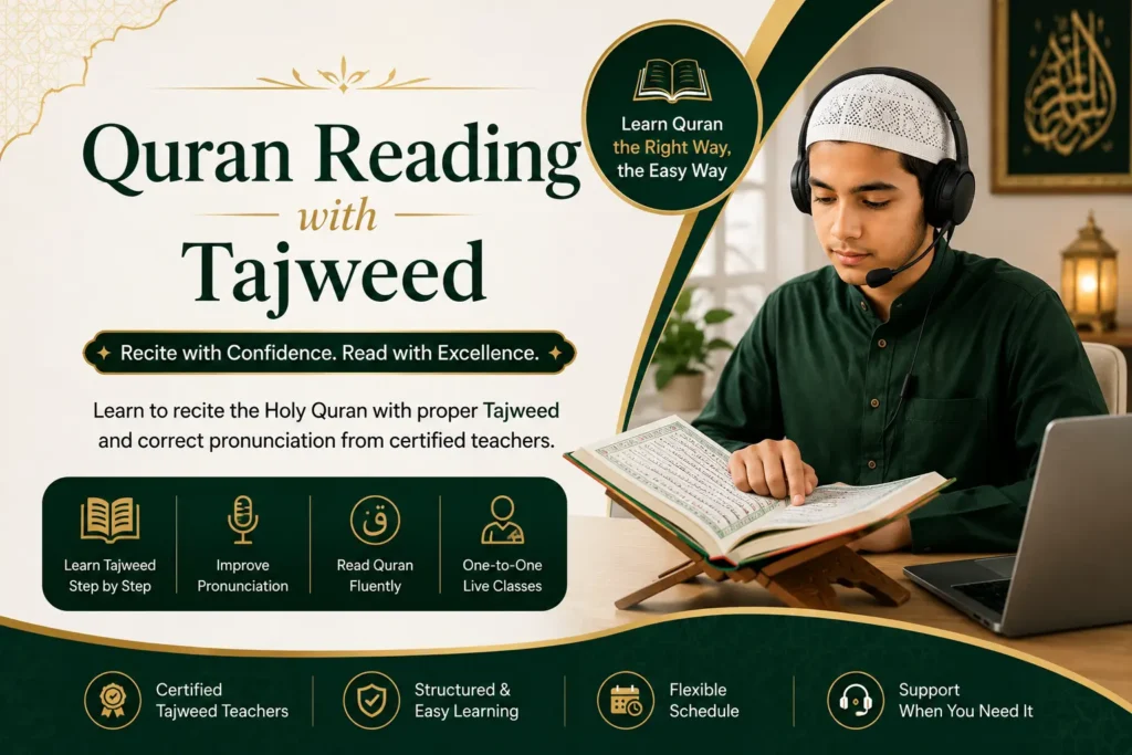 Quran reading with Tajweed