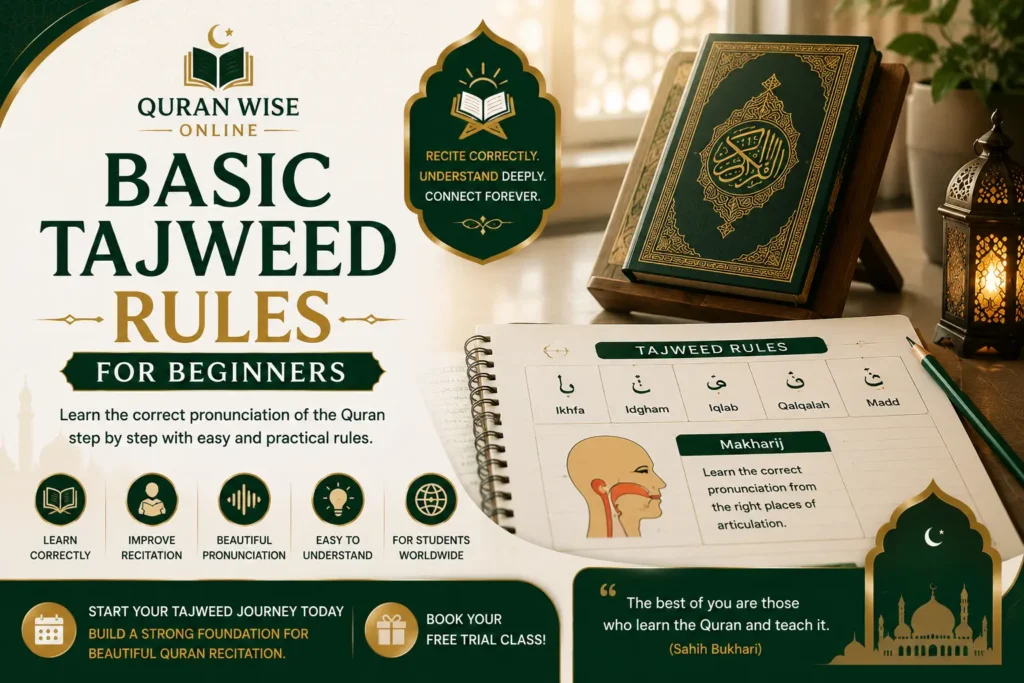 Basic Tajweed Rules for Beginners | Easy Quran Learning Guide