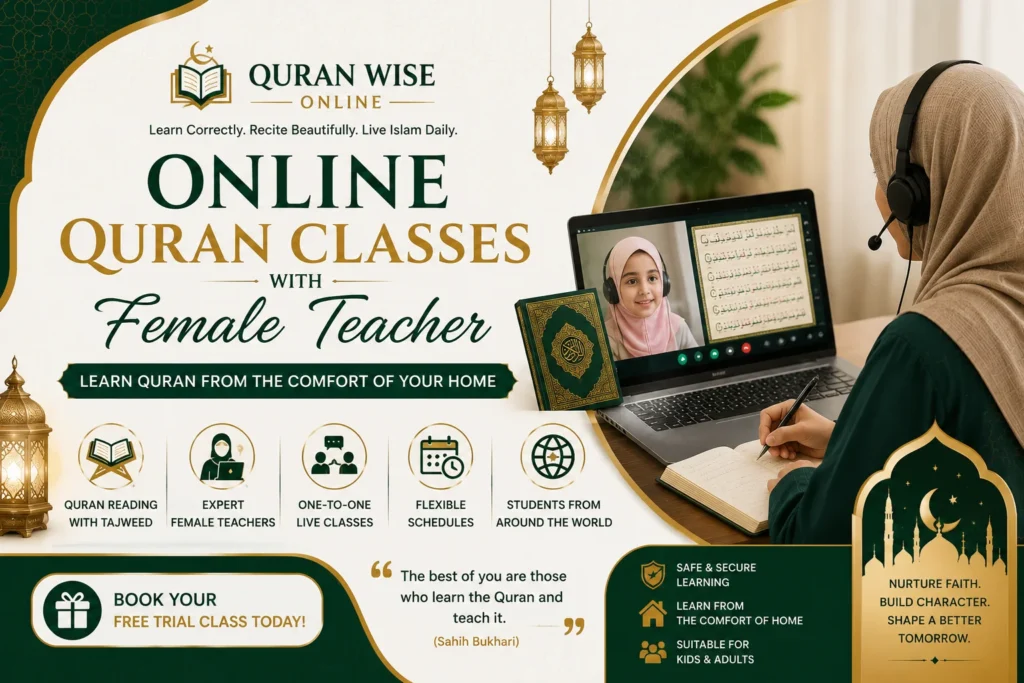 Online Quran Classes with Female Teacher | USA & Pakistan
